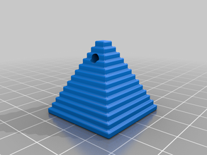 pyramid keychain keychains pendant pendants ring 3d print model - Mito3D