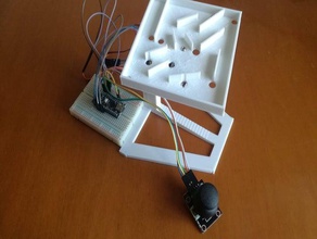 arduino marble maze Labyrinth servo servomotor 3d print model - Mito3D
