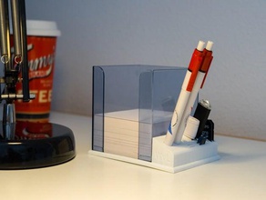 desk notepaper holder micro sd card usb 3d print model - Mito3D