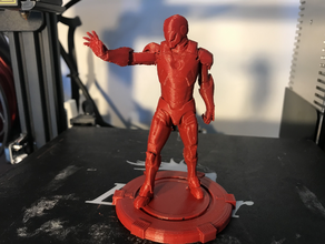 homem de ferro disparo cura suporta filamento sexta-feira 3d print model - Mito3D