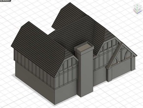tutor estilo de la casa edificio construcción los hogares 3d print model - Mito3D