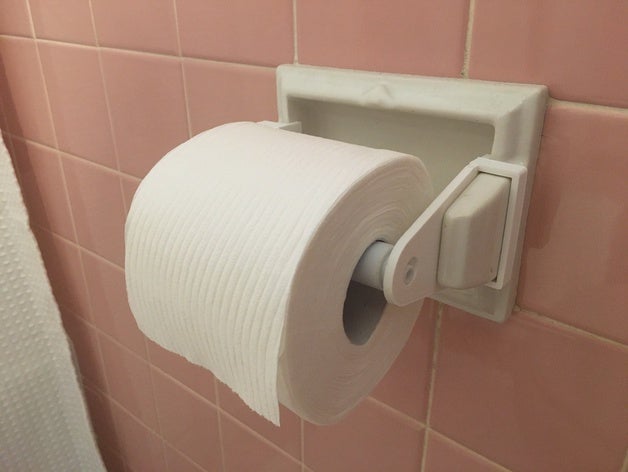 rouleau de papier toilette extender aucun soutien la colle le porte-papier porte-rouleau tp titulaire 3D print model - Mito3D