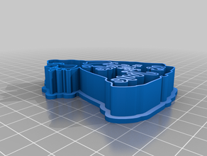 bella bestia cookie cutter 3d print model - Mito3D