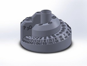 punta titolare - spirale-di dimensioni standard 3d print model - Mito3D