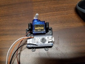 arduino nano sg90 servo holder mount 3d print model - Mito3D