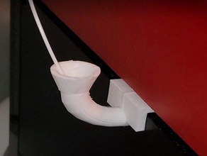 da vinci pro filament guide - 90 degree 3d print model - Mito3D