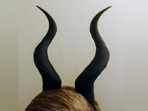 wearable chifres em espiral antílope o dia das bruxas a ibex malévola torção torcida sinuoso 3d print model - Mito3D