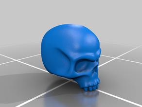 skull figure mast head supports 3d print model - Mito3D