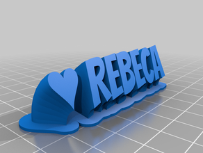 rebeca su misura 3d print model - Mito3D