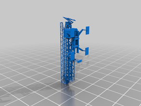 self erecting crane cranes 3d print model - Mito3D