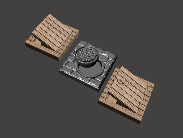 mansions madness - secret passages passageways cathulu game lovecraft lovecraftian mantions mythos token 3D print model - Mito3D