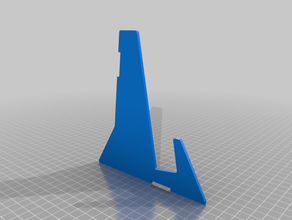 simple vertical laptop stand 3d print model - Mito3D