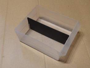 akro-milésimas de pulgada largo divisor cajón akro-mils akromils 3d print model - Mito3D