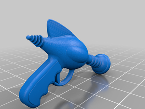 1950s-style ray gun 1 6 scale action figures 50s 12-inch-scale 16 kitsch sixth-scale zap 3d print model - Mito3D
