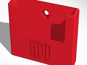 hard drive 25 vesa tv mount hhd harddrive hdd enclosure 3d print model - Mito3D