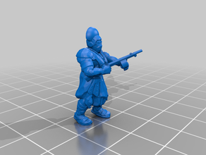 fallout rpg - cesare legione recluta dell'esercito in miniatura 3d print model - Mito3D
