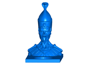 undead priest tealight candle holder 3d print model - Mito3D