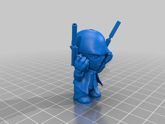 hitman portachiavi 3D print model - Mito3D