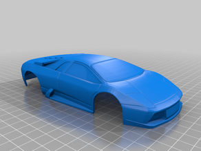 lamborghini murcielago 98mm miniz Körper Auto k989 rc-Körper rc-car shell wl toys 3d print model - Mito3D