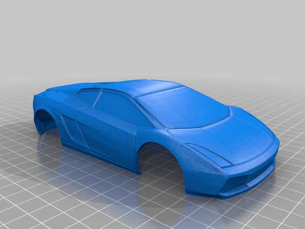 lamborghini gallardo 94mm miniz corpo auto bburago lamborgini rc shell 3D print model - Mito3D
