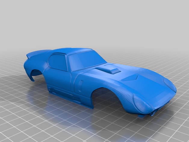 shelby daytona coupé 94mm miniz corps cobra un rc voiture shell 3D print model - Mito3D