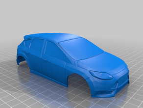 12 ford focus st 94mm miniz body car rc shell 3d print model - Mito3D