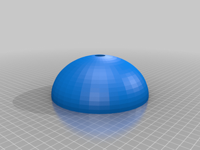 lamp dome hole v2 3d print model - Mito3D