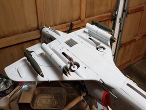razzi zuni freewing a4 a-4 la bomba fighter skyhawk jet missile ordnance piano aereo rc razzo 3d print model - Mito3D