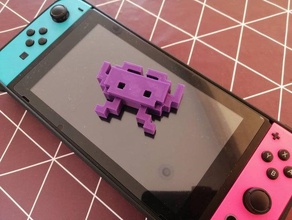 space invader 3d print model - Mito3D