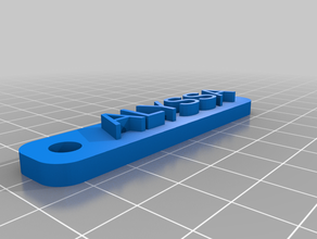 alyssacustomized simple llavero personalizado 3d print model - Mito3D