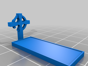 scenario 28mm tomba boardgames croce la wargame terreno 3d print model - Mito3D