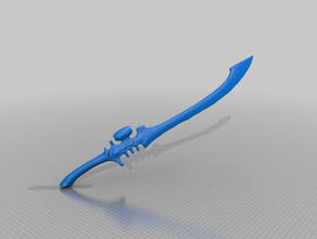 ghost glaive cosplay scala 40k eldar 3d print model - Mito3D