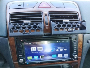 peugeot 307 2 din frame ar6002b radio phone holder car stand 3d print model - Mito3D