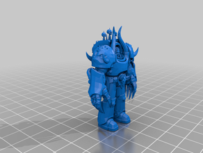 nemeroth chaos lord terminator armour 40k 3d print model - Mito3D