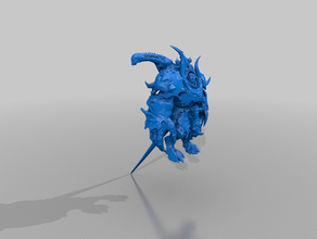 nemeroth prince démon 40k chaos 3d print model - Mito3D