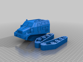 2 traktör tank 3d print model - Mito3D