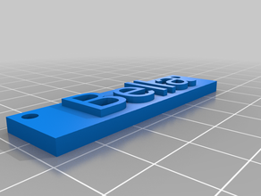 bella kundengebundene 3d print model - Mito3D