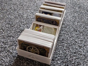 talisman card holder tidy boardgame organizer 3d print model - Mito3D