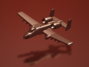 fairchild-republic a-10c thunderbolt ii a-10 aeromobili aggressore serbatoi killer usaf 3d print model - Mito3D