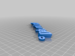 meu personalizados iamburny da v2 texto - nome de chaveiro, pingente personalizado 3d print model - Mito3D