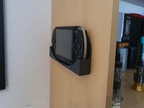 psp 1000 fat varita halter playstation portable wandhalterung 3d print model - Mito3D
