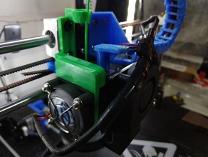 anet a8 magnetico estrusore a sostegno dei fan aneta8 3d print model - Mito3D