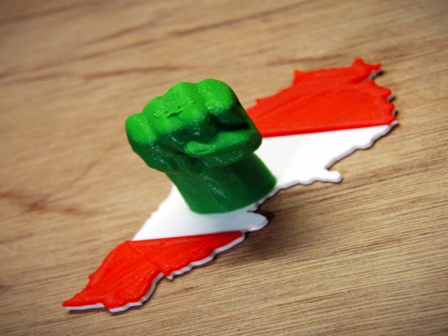 Lübnan yükselişi 3D print model - Mito3D