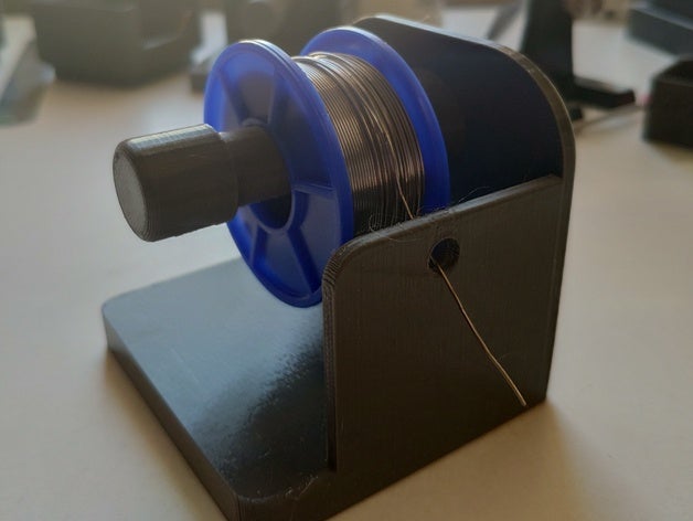 support-free Lötmittel-spool-Halter 3D print model - Mito3D