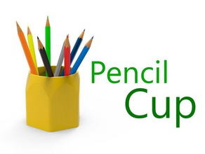 crayon de la coupe mosaïque palette bureau le pot porte-crayon porte-stylo imprimée printedwithpalette 3d print model - Mito3D