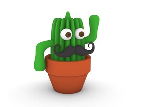 los cactus 3d print model - Mito3D