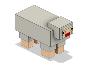 minecraft sheep 3d print model - Mito3D