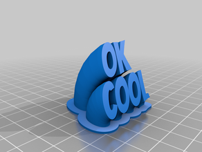 okcooltest2 personalizado 3d print model - Mito3D