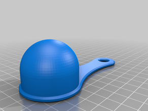 my customized measuring spoon scoop 2 tbsp 3d print model - Mito3D
