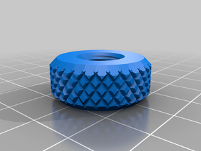 my customized knurled nut 3d print model - Mito3D